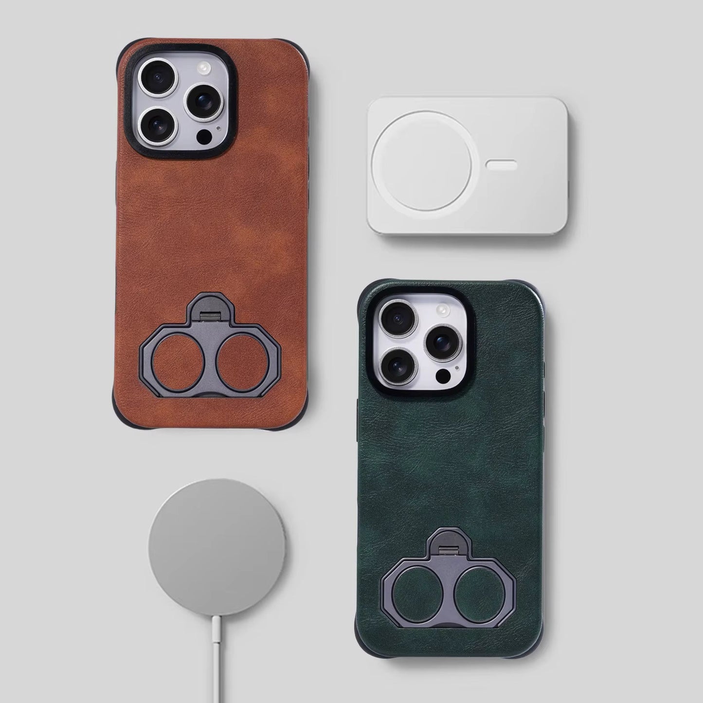 iPhone 15 Pro Max Dobbel Finger-Ring Deksel – 360° Rotasjon