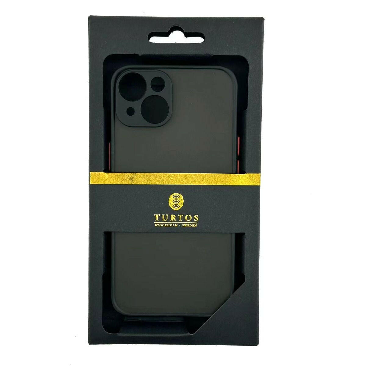 TURTOS støtsikkert deksel til iPhone 15 Plus i original emballasje.