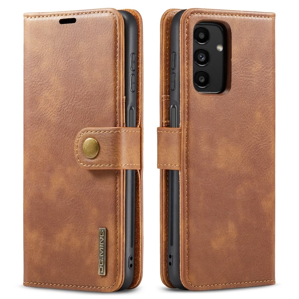 DG.MING lommebok-etui med avtagbart magnetdeksel for Samsung Galaxy A13 5G, i klassisk lærdesign.