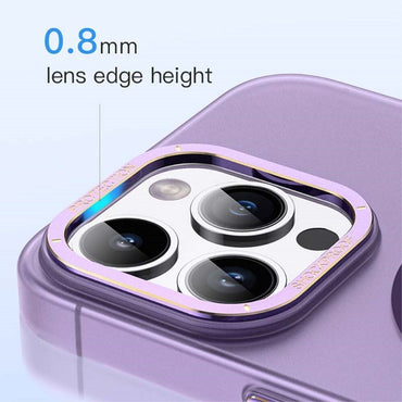 Magnetisk iPhone 14 Pro deksel, linseskant på 0,8 mm, kompatibelt med MagSafe.