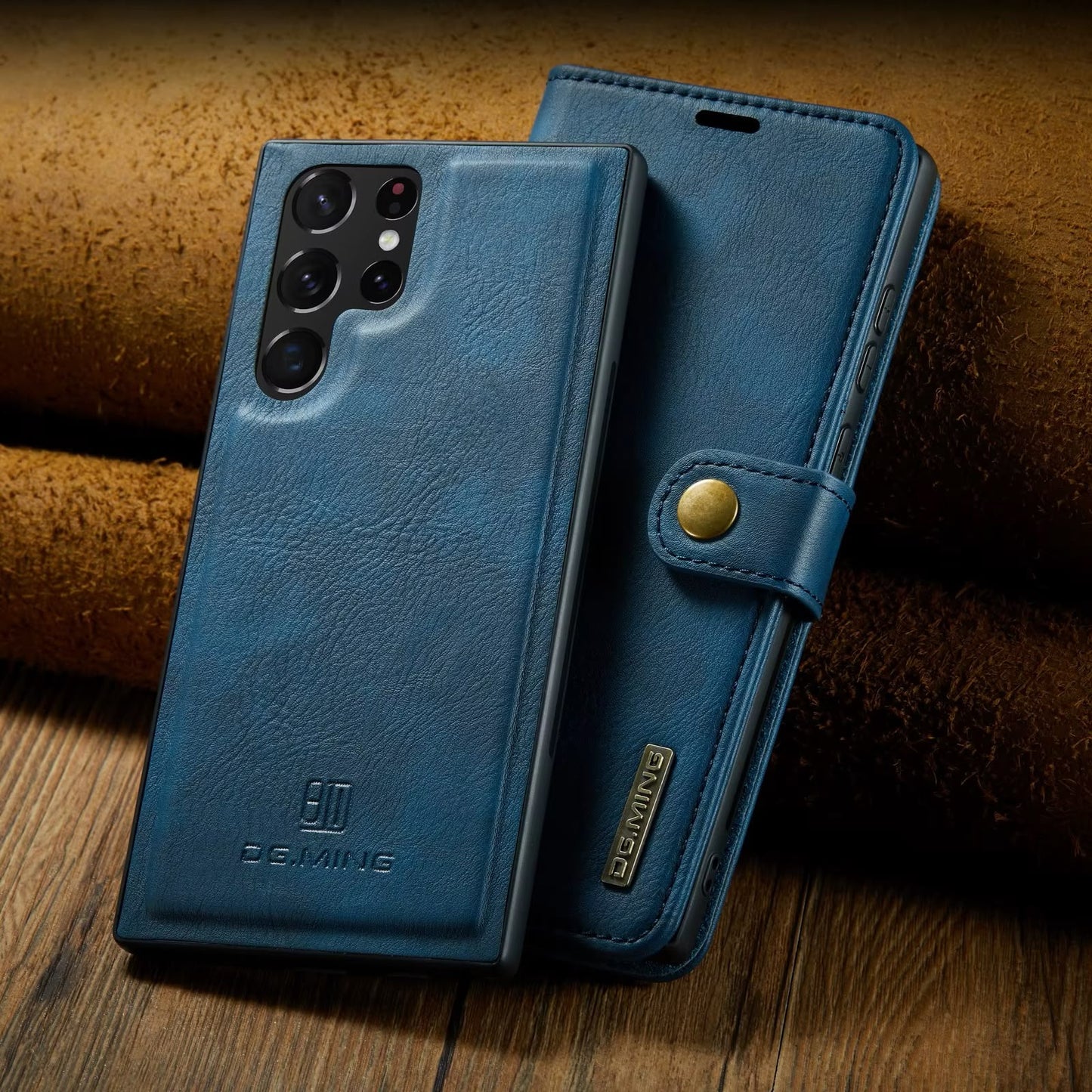 Magnetisk Lommebok-deksel for Samsung S25 – Avtakbart 2-i-1 Flip Case med Kortholder