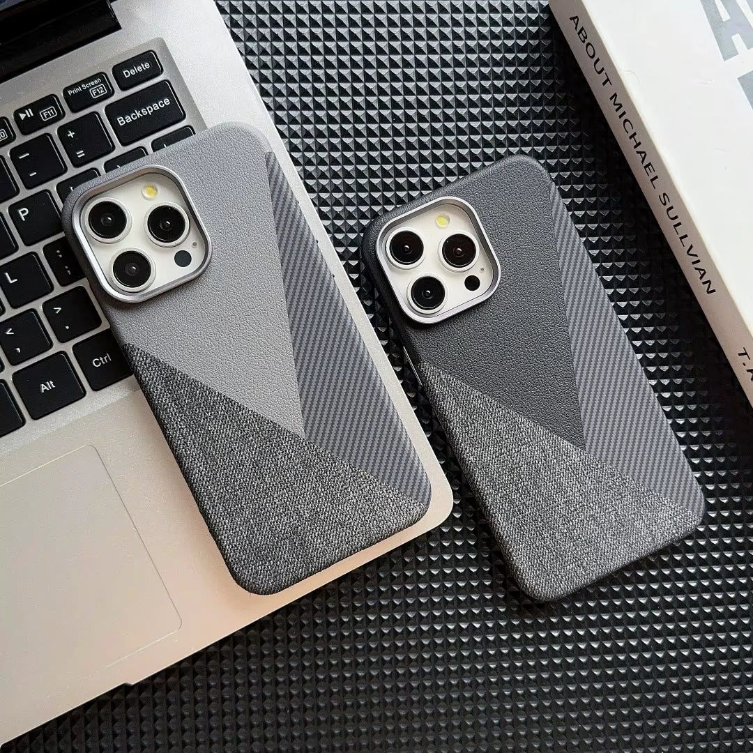 iPhone 16 Pro Business Lærdeksel – Anti-Drop Multicolor