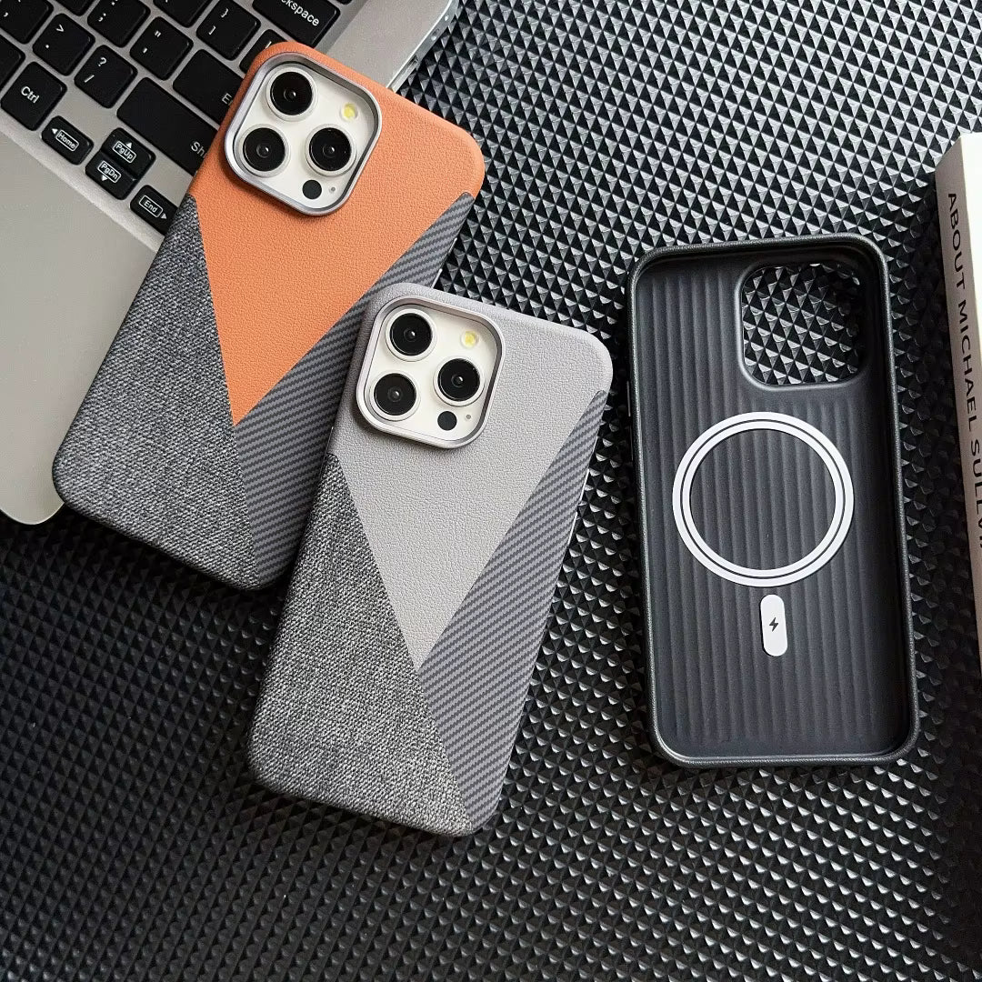 iPhone 14 Pro Business Lærdeksel – Anti-Drop Multicolor