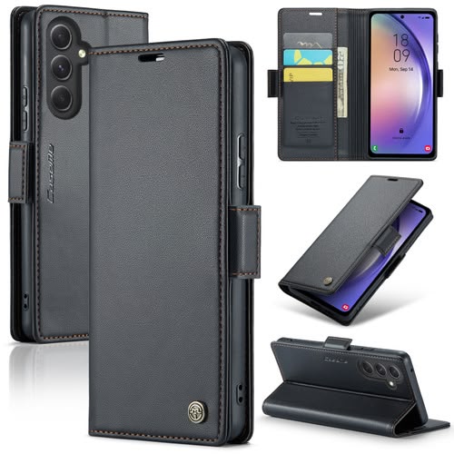 Lommebok-deksel for Samsung Galaxy A54 5G med magnetisk lukking og kortholder fra Caseme 013-serien.