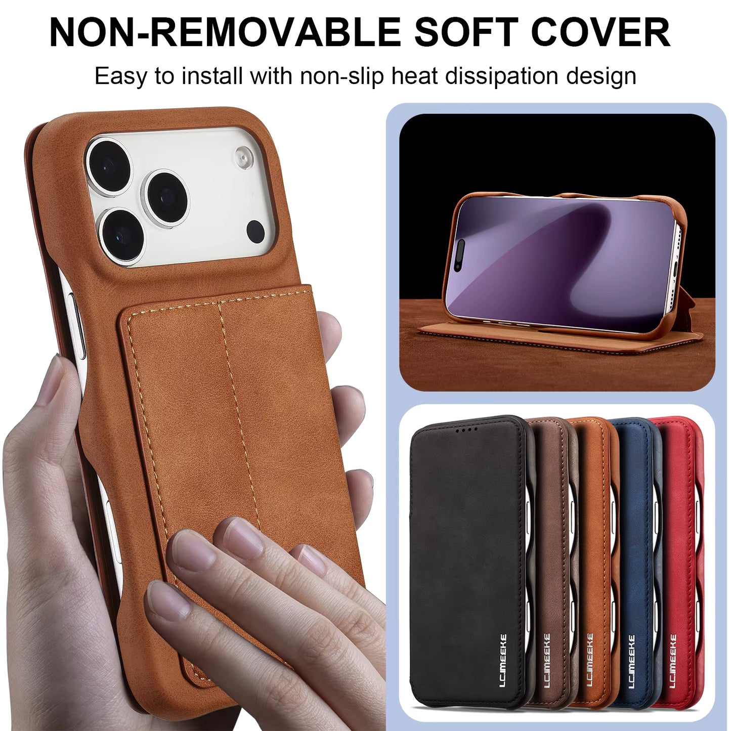 Wallet-deksel med kortholder - iPhone 15