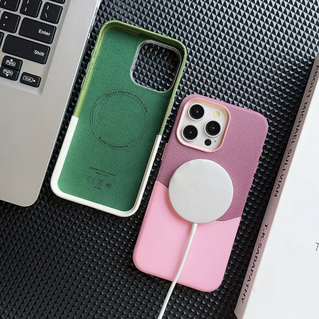 Business luksus bakdeksel med kortholder – iPhone 16 Pro