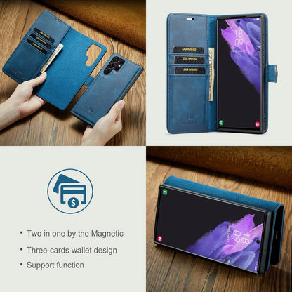 Magnetisk Lommebok-deksel for Samsung S25 – Avtakbart 2-i-1 Flip Case med Kortholder