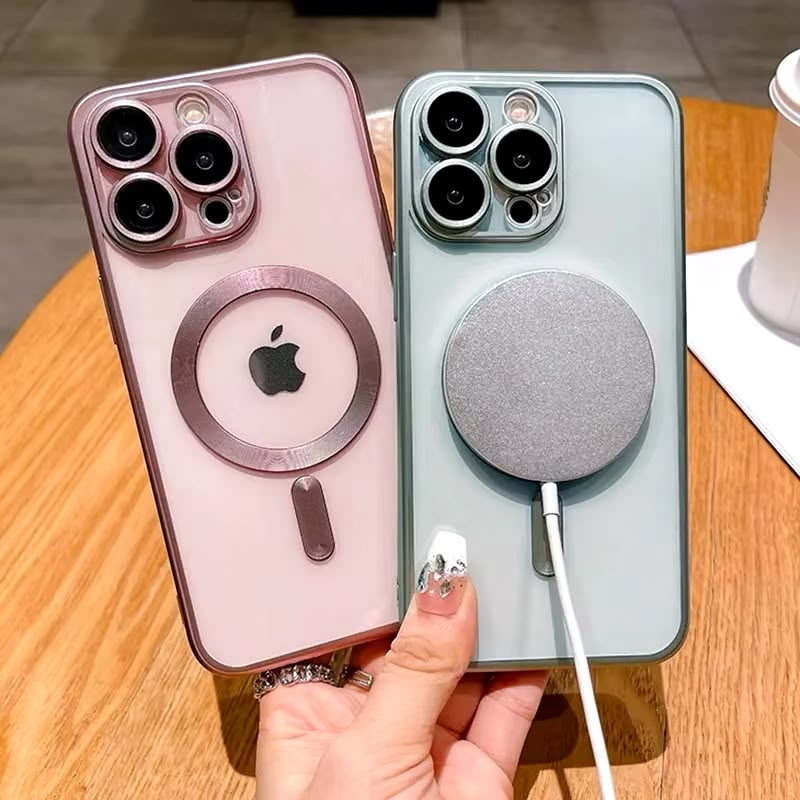 Magnetisk deksel for iPhone 16 Pro Max med matt overflate, Magsafe-kompatibel.