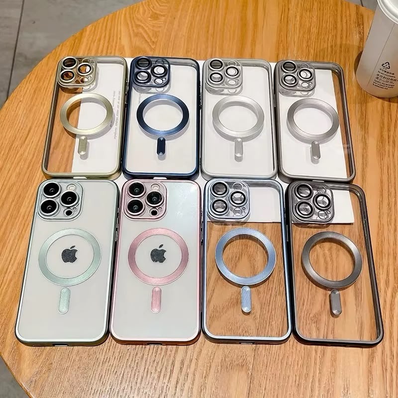 Magnetisk deksel for iPhone 16 Pro Max med matt