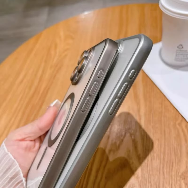 Matt magnetisk iPhone 16 Pro Max-deksel med Magsafe-kompatibilitet