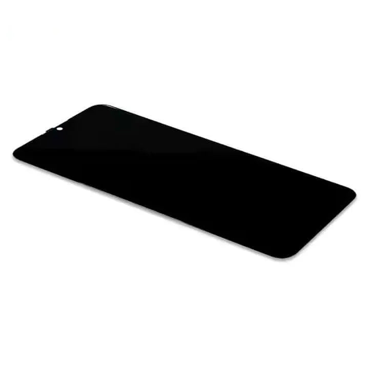 Svart LCD-skjerm med berøringsfunksjon for Samsung Galaxy A12F.